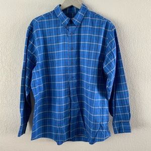 Jos. A. Bank Plaid Button Down Shirt Traveler’s Collection